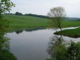 Paisible ruisseau près du pont couvert d'Eustis