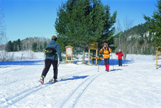 Ski de randonnée au Parc national du Mont-Orford ©Sépaq Ski de randonnée au Parc national du Mont-Orford ©Sépaq