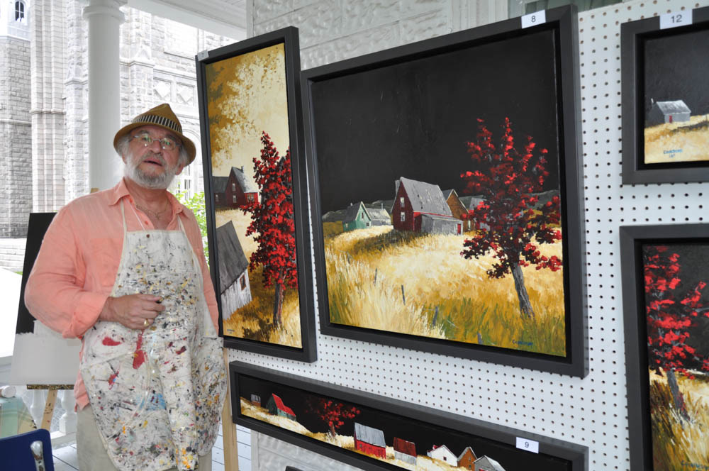 le peintre Denis Courchesne de Thetford Mines, président d'honneur de édition 2010:
