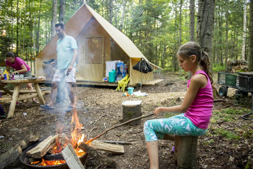 Huttopia Sutton - Prêt-à-camper, tente canadienne: