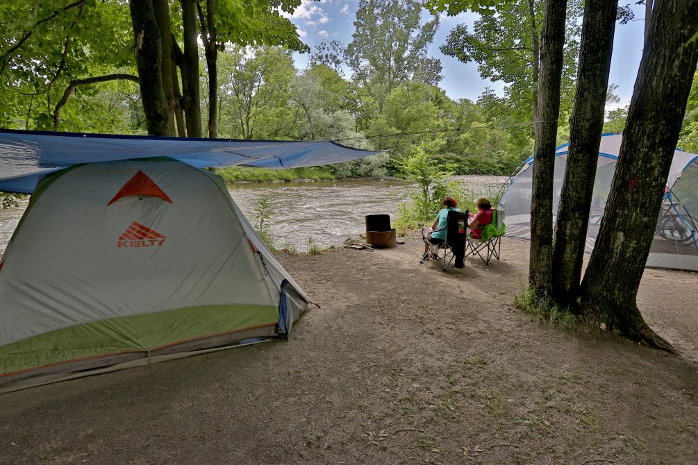 Parc de la Gorge de Coaticook: Camping, Coaticook
