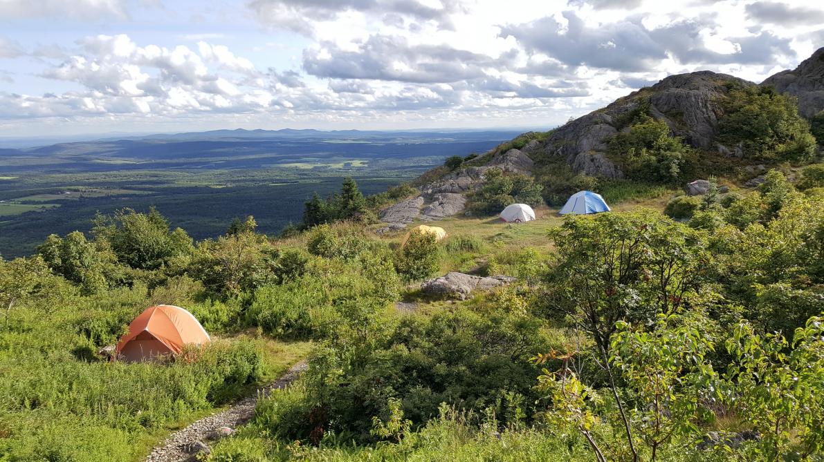 Parc régional du Mont-Ham: Camping au sommet