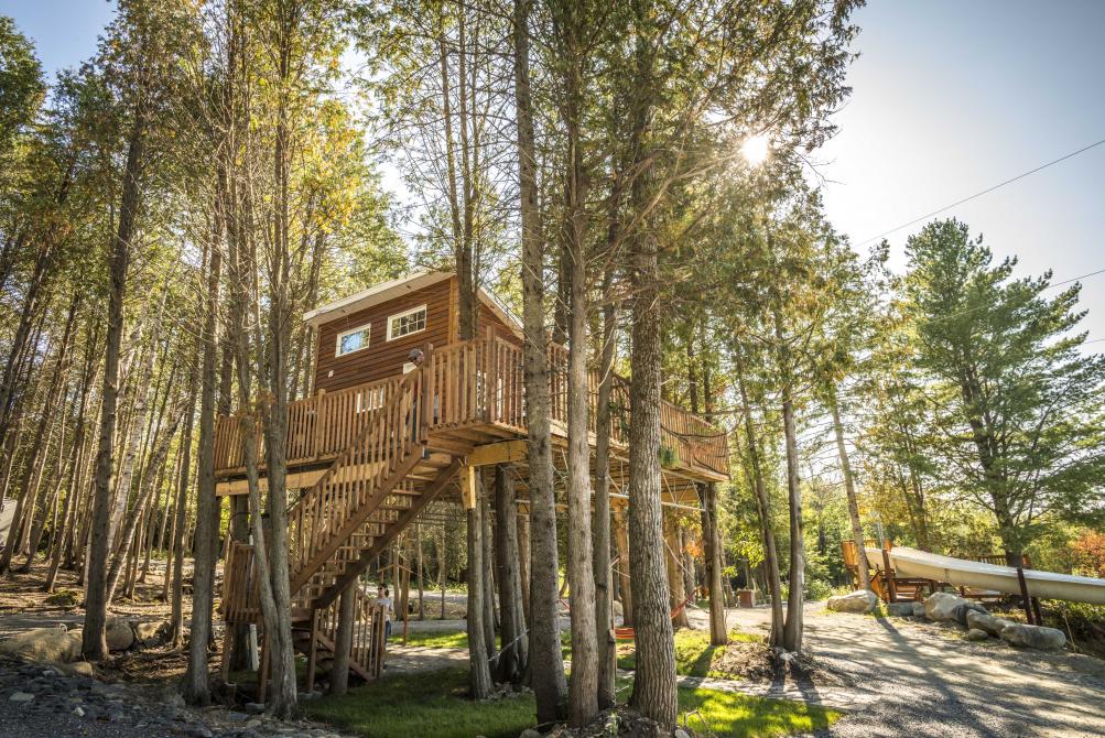 Cabania: Mini-maison dans les arbres pour vivre une expérience inoubliable que se soit en hiver ou en été (4 saisons) !