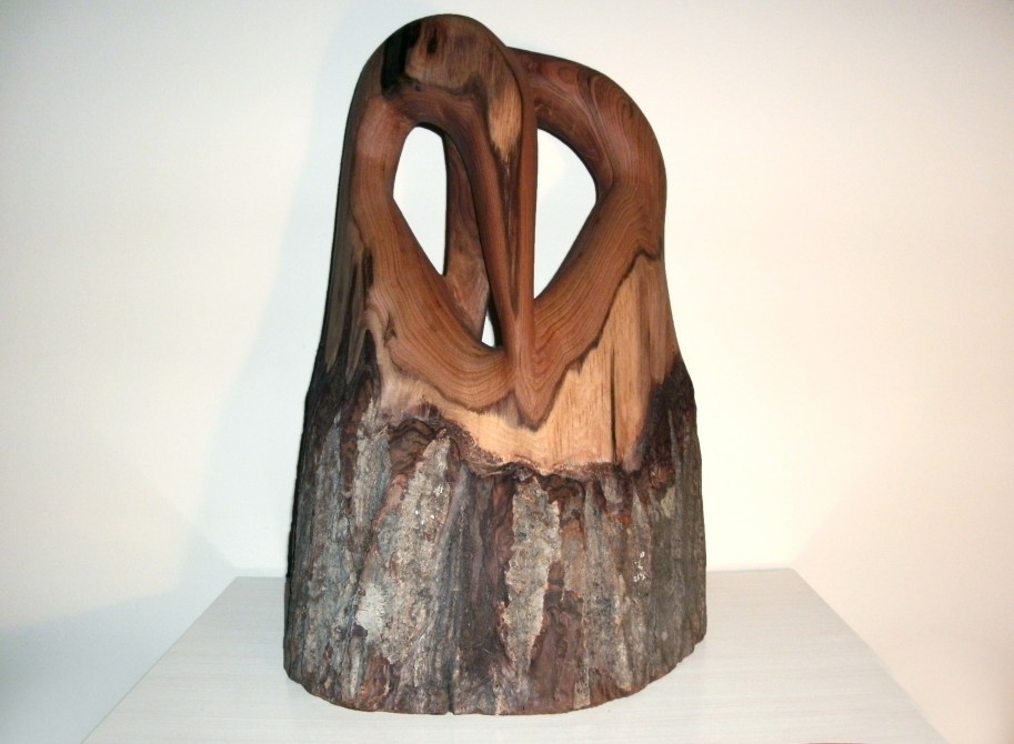 Richard Bourassa - Sculpture sur bois: Grange de l'Éléphant