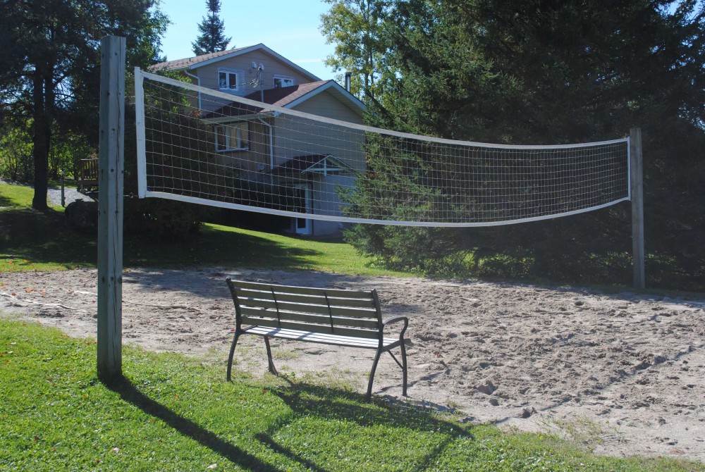Terrain de volley sur sable: