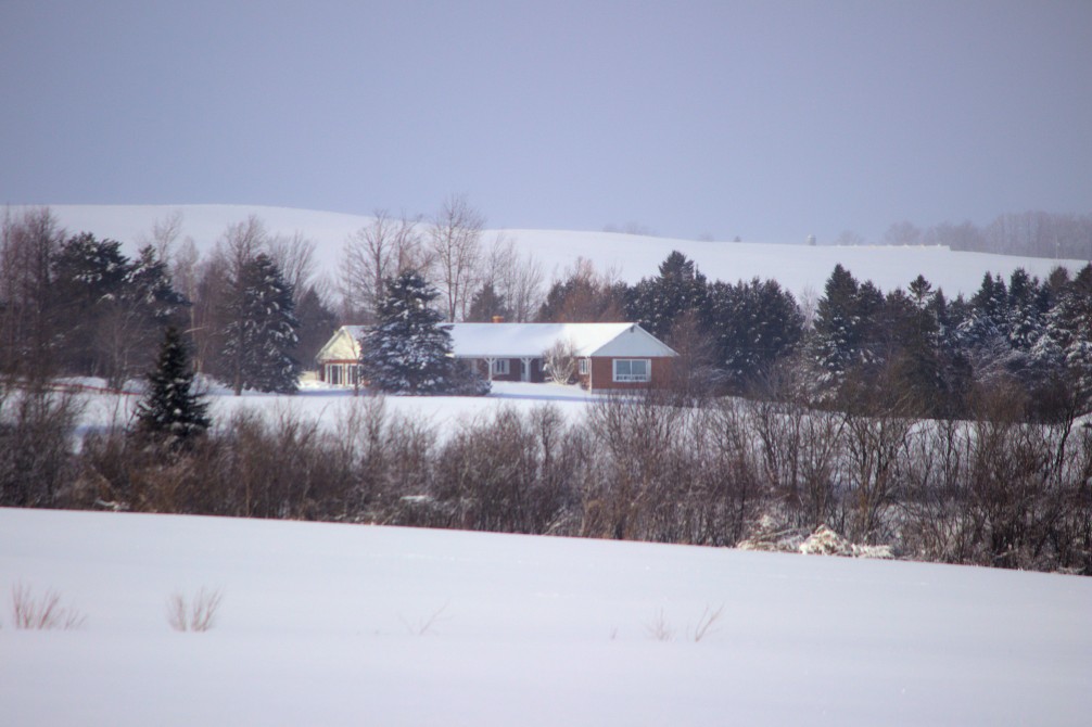 Gîte du Ranch St-Hubert en hivers: St-Herménégilde, région de Coaticook