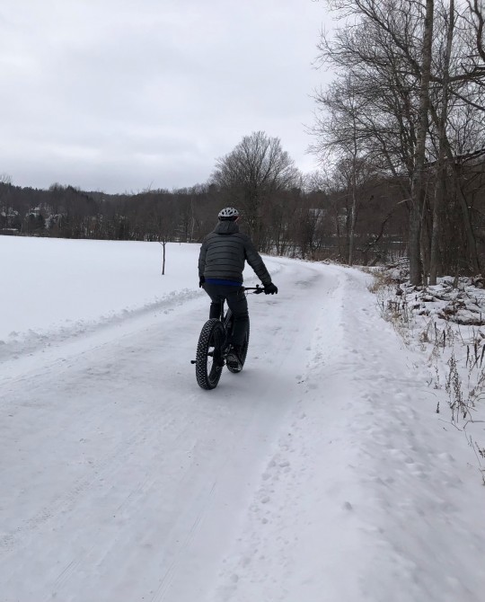 Vélo sur neige: