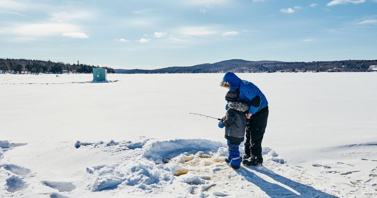Pêche sur la glace Cantonsdel'Est (Estrie)
